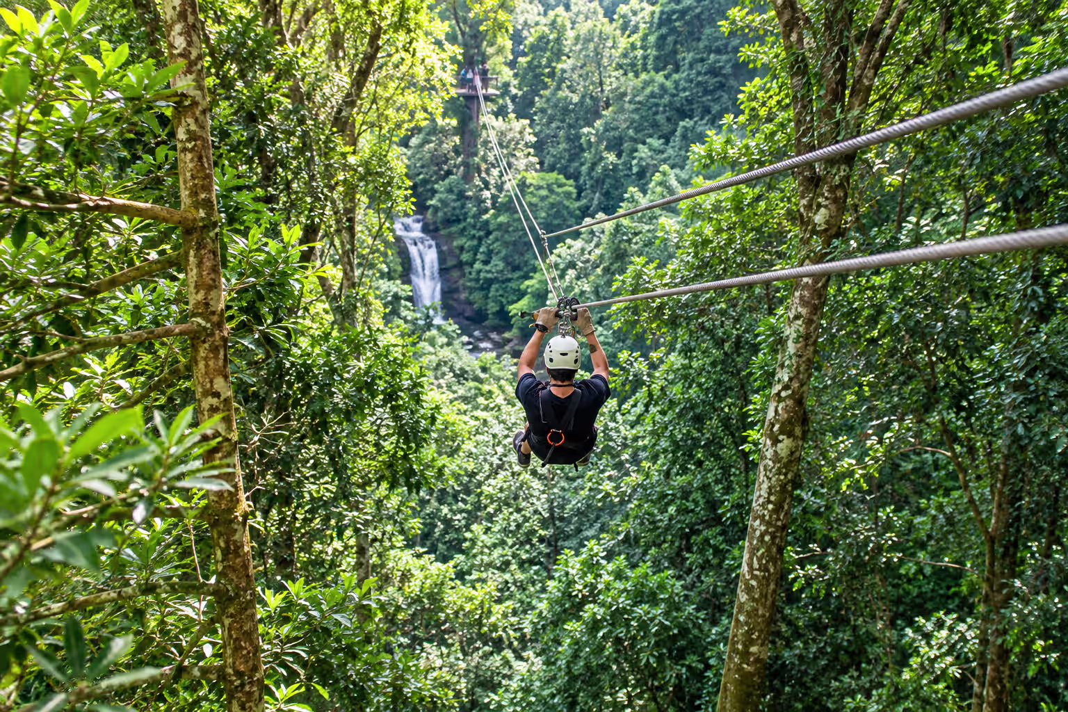 Ziplining in Mabira Forest